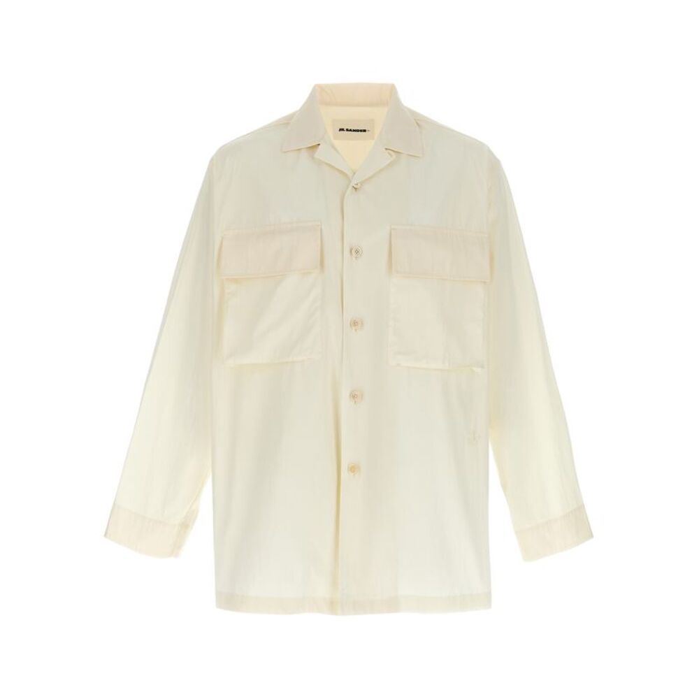 Jil Sander White Cotton Men's Blouse